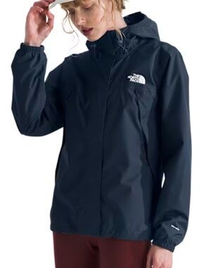 The North Face Men's Navy Hooded Rain Jacket